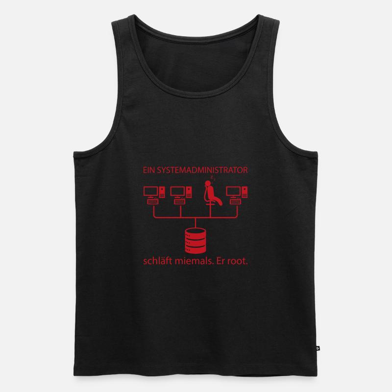 Systemadministrator Programming Geschenk - Männer Premium Bio Tank Top - Schwarz