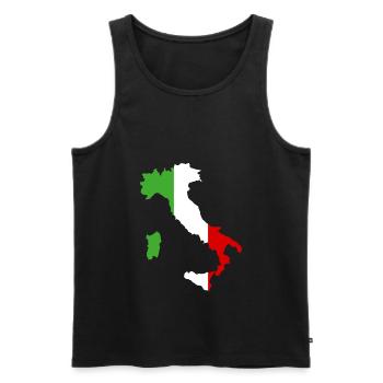 Italien - Männer Premium Bio Tank Top - Schwarz - Vorne - Michal (187cm)