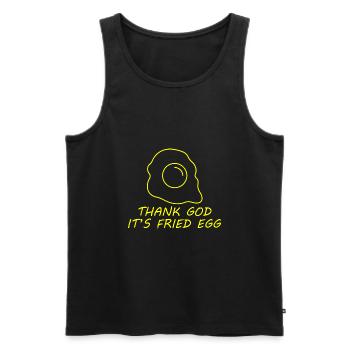 Fun Fun Funny - Men's Premium Organic Tank Top - black - Front - AI Model Male 178 light (178cm)