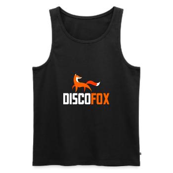 Discofox ist mein Leben - Männer Premium Bio Tank Top - Schwarz - Vorne - Michal (187cm)