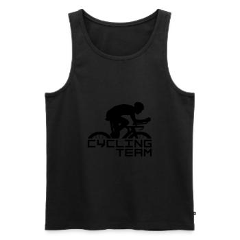 Équipe cycliste de vélo de route - Débardeur bio Premium Homme - noir - Devant - Michal (187cm)
