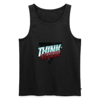 health informatics specialist clothing - Männer Premium Bio Tank Top - Schwarz - Vorne - AI Model Male 178 light (178cm)
