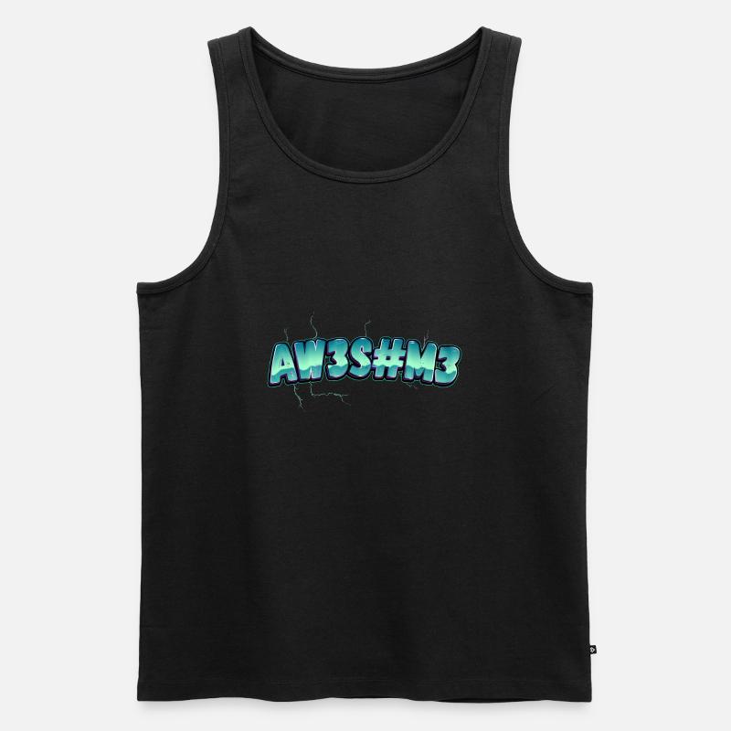 Awesome - Männer Premium Bio Tank Top - Schwarz