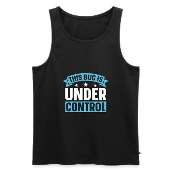 Programmierer Coder Software Entwickler - Männer Premium Bio Tank Top - Schwarz - Vorne - AI Model Male 178 light (178cm)