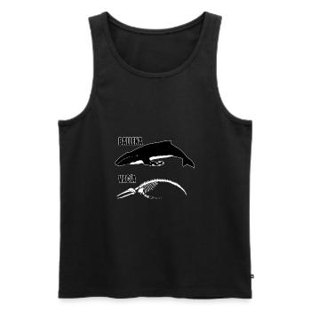 empty whale - Men's Premium Organic Tank Top - black - Front - AI Model Male 178 light (178cm)