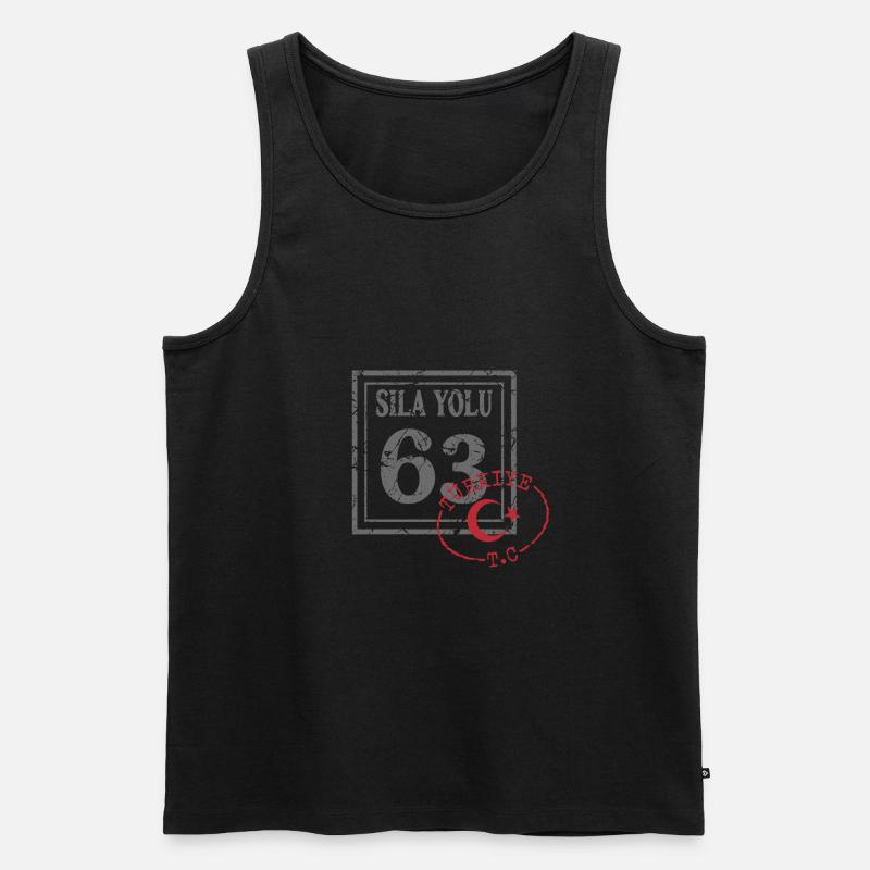 Şanlıurfa - Männer Premium Bio Tank Top - Schwarz