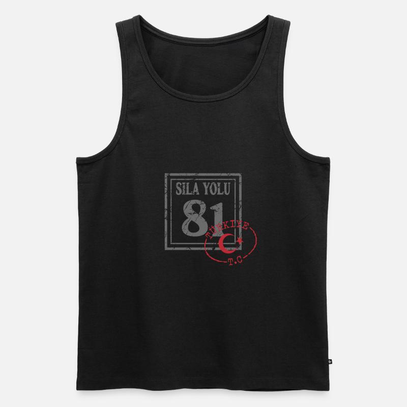 Düzce - Männer Premium Bio Tank Top - Schwarz