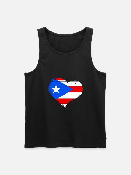 Puerto Rico - Men's Premium Organic Tank Top - black
