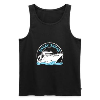 Vacay Squad Family Holidays - Men's Premium Organic Tank Top - black - Front - AI Model Male 178 light (178cm)