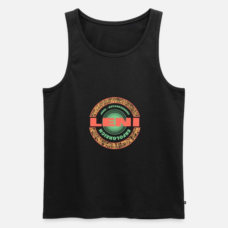 Leni - Männer Premium Bio Tank Top - Schwarz