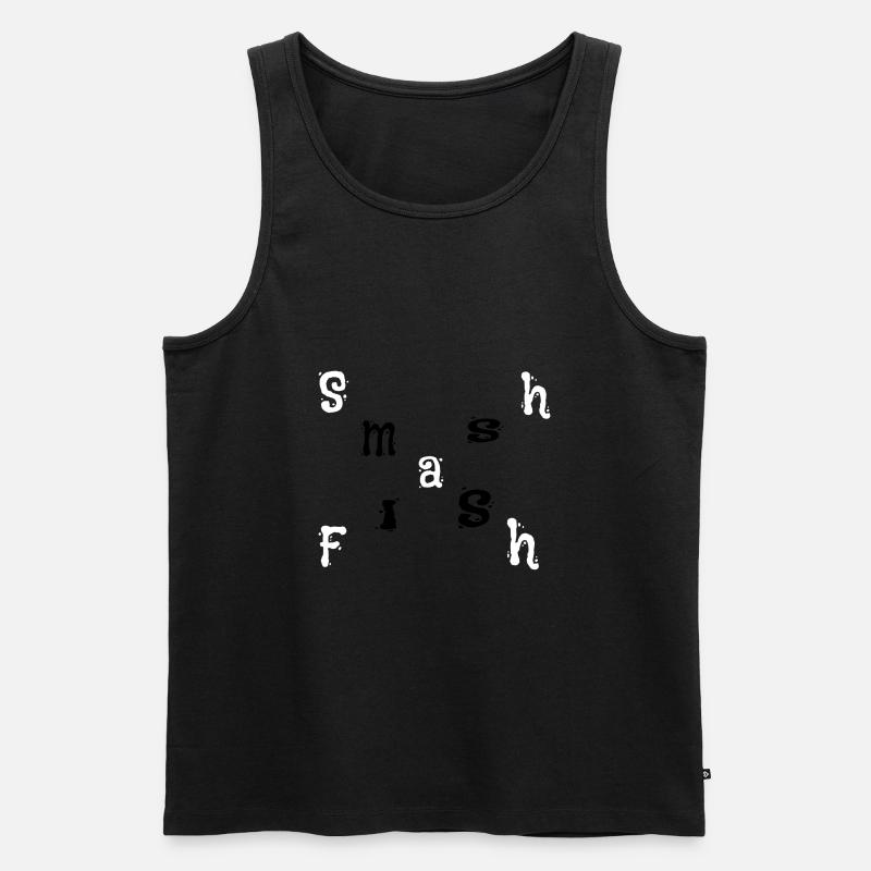 Smash Flash Design - Männer Premium Bio Tank Top - Schwarz