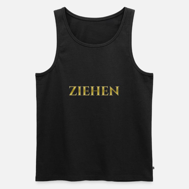 Ziehen - Männer Premium Bio Tank Top - Schwarz
