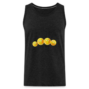 sunny familiy,sunny,family, sun,sunny,sun - Men's Premium Organic Tank Top - charcoal grey - Front - Alexander (188cm)