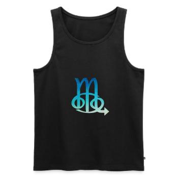 Cancer Scorpio Zodiac Sign - Men's Premium Organic Tank Top - black - Front - Michal (187cm)
