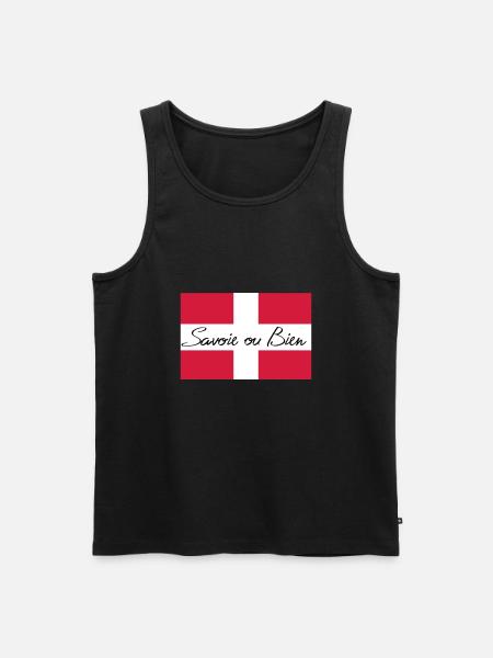 drapeau Savoie - Débardeur bio Premium Homme - noir
