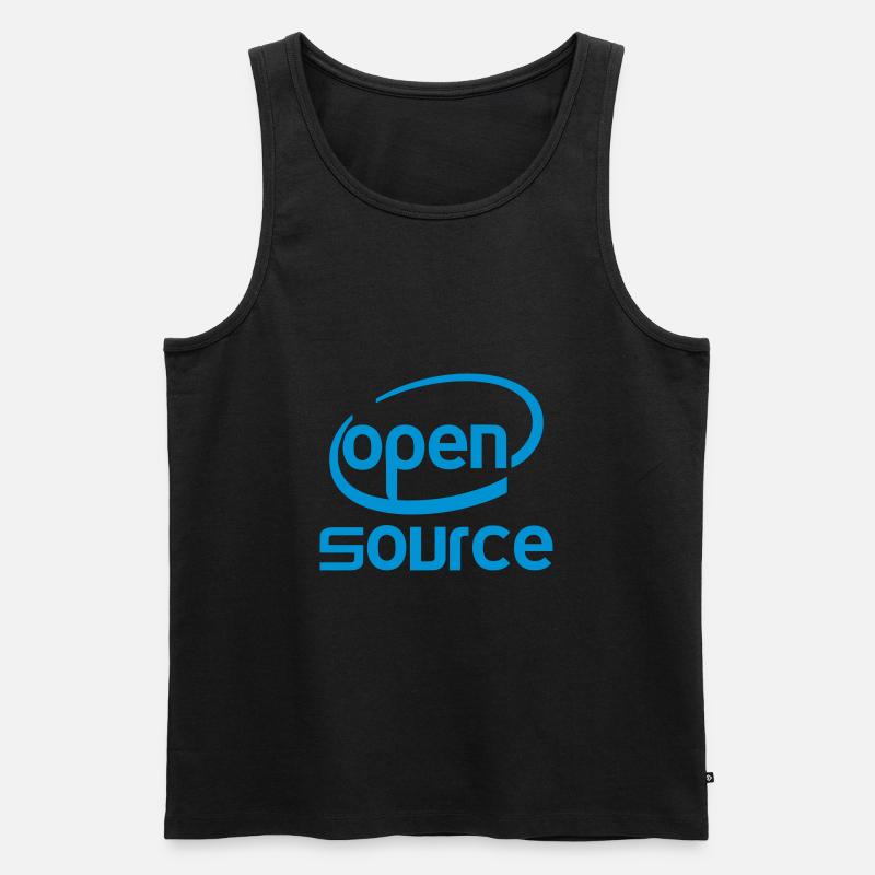 Open source Intel - Débardeur bio Premium Homme - noir