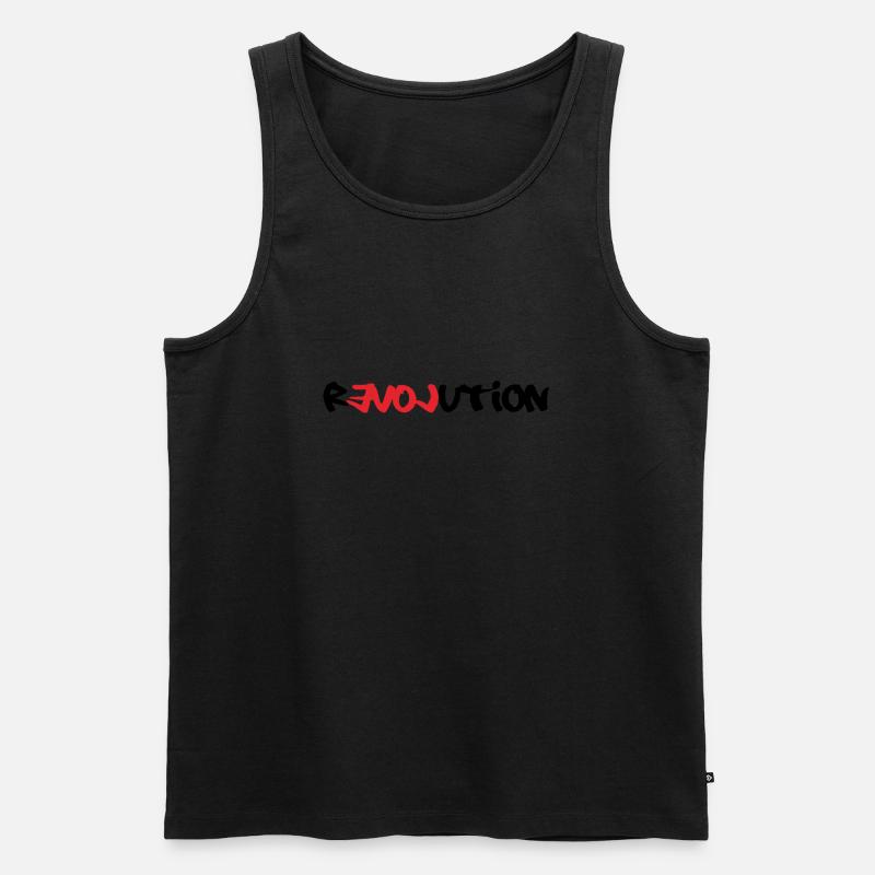 Revolution - Männer Premium Bio Tank Top - Schwarz