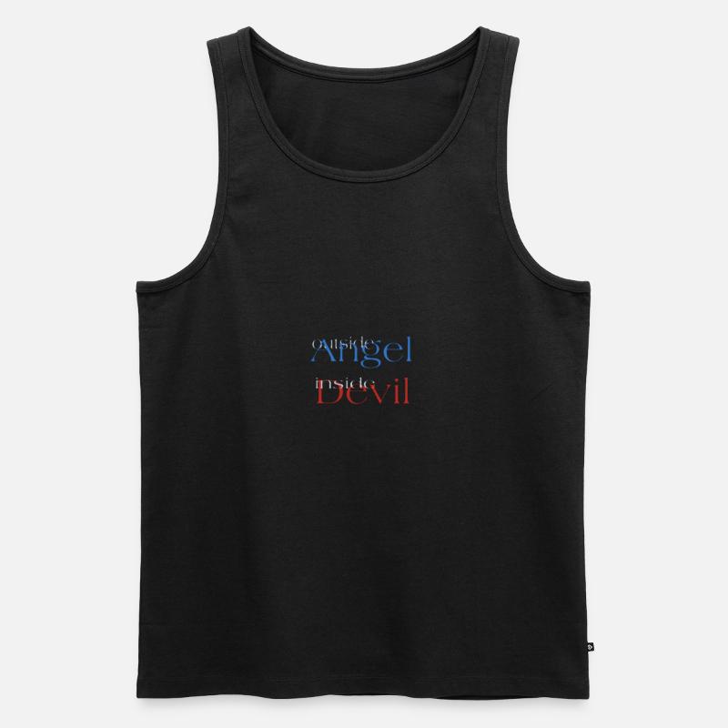 Engel oder Teufel? - Männer Premium Bio Tank Top - Schwarz