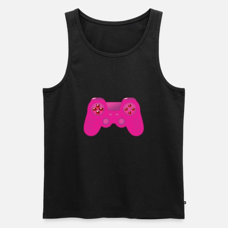 Controller - Männer Premium Bio Tank Top - Schwarz