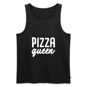 Pizza Queen - Männer Premium Bio Tank Top - Schwarz - Vorne - Michal (187cm)