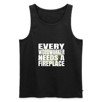 americas funny carpenter quotes jokes - Männer Premium Bio Tank Top - Schwarz - Vorne - Michal (187cm)