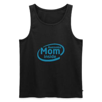 Tolle MOM Inside - Männer Premium Bio Tank Top - Schwarz - Vorne - Michal (187cm)