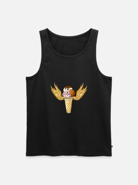 Eis - Männer Premium Bio Tank Top - Schwarz