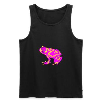 frog - Débardeur bio Premium Homme - noir - Devant - Michal (187cm)