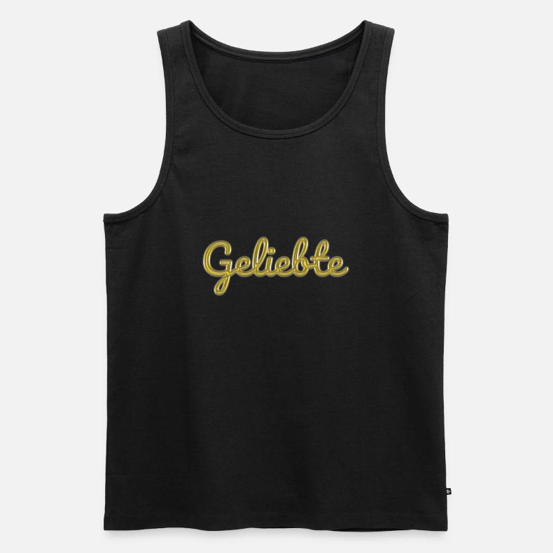Geliebte - Männer Premium Bio Tank Top - Schwarz