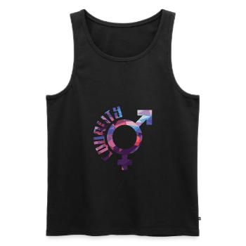 Emancipation feminism gift symbol gender - Men's Premium Organic Tank Top - black - Front - Michal (187cm)
