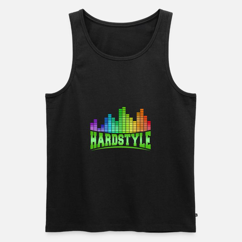 Hardstyle - Männer Premium Bio Tank Top - Schwarz