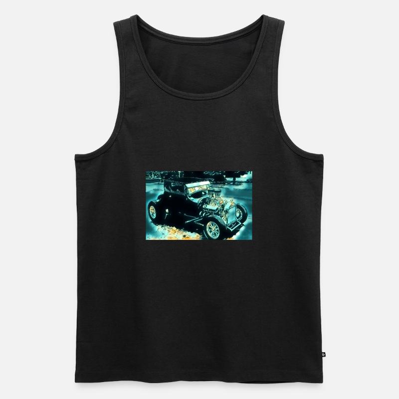 Auto - Männer Premium Bio Tank Top - Schwarz