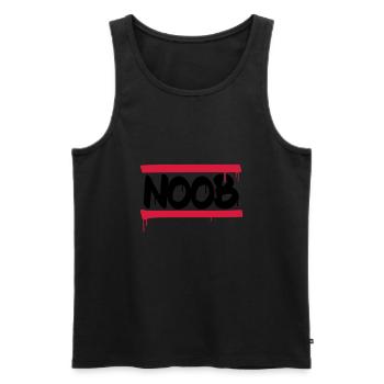 Noob - Men's Premium Organic Tank Top - black - Front - AI Model Male 178 light (178cm)