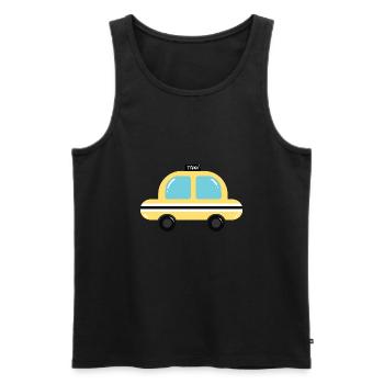 Taxi - Débardeur bio Premium Homme - noir - Devant - Michal (187cm)