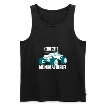 Keine Zeit Mein RC Auto ruft RC Car Modellbau - Männer Premium Bio Tank Top - Schwarz - Vorne - AI Model Male 178 light (178cm)