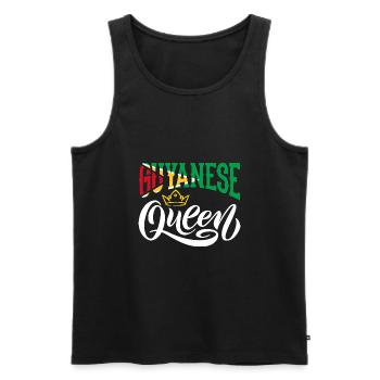 Guyanais Queen Guyana Guyana Drapeau - Débardeur bio Premium Homme - noir - Devant - Michal (187cm)