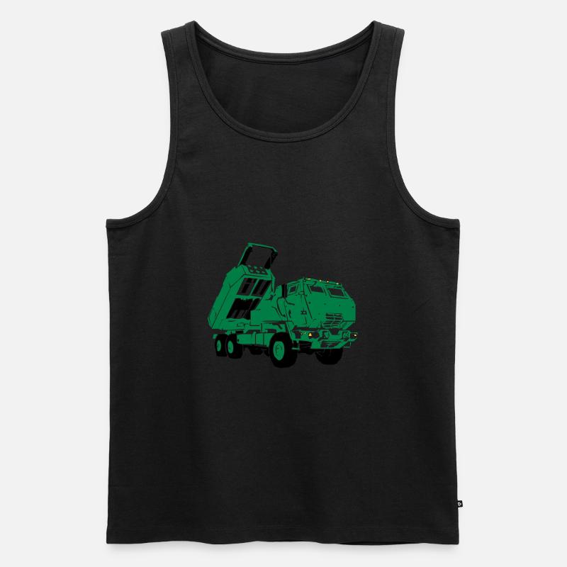 M142 HIMARS - Männer Premium Bio Tank Top - Schwarz