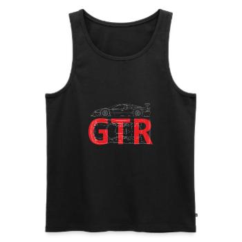 Rennwagen CLK GTR - Männer Premium Bio Tank Top - Schwarz - Vorne - AI Model Male 178 light (178cm)