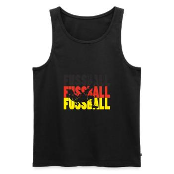 Fussball Fußball Deutschland Fußballer - Männer Premium Bio Tank Top - Schwarz - Vorne - Michal (187cm)