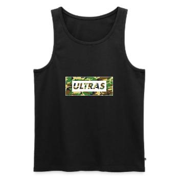 ULTRAS CAMOUFLAGE CAMOO - Männer Premium Bio Tank Top - Schwarz - Vorne - AI Model Male 178 light (178cm)