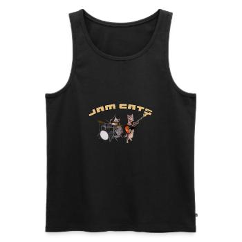 Jam Cats cats band kitten musicians Furrie Kitty - Men's Premium Organic Tank Top - black - Front - AI Model Male 178 light (178cm)