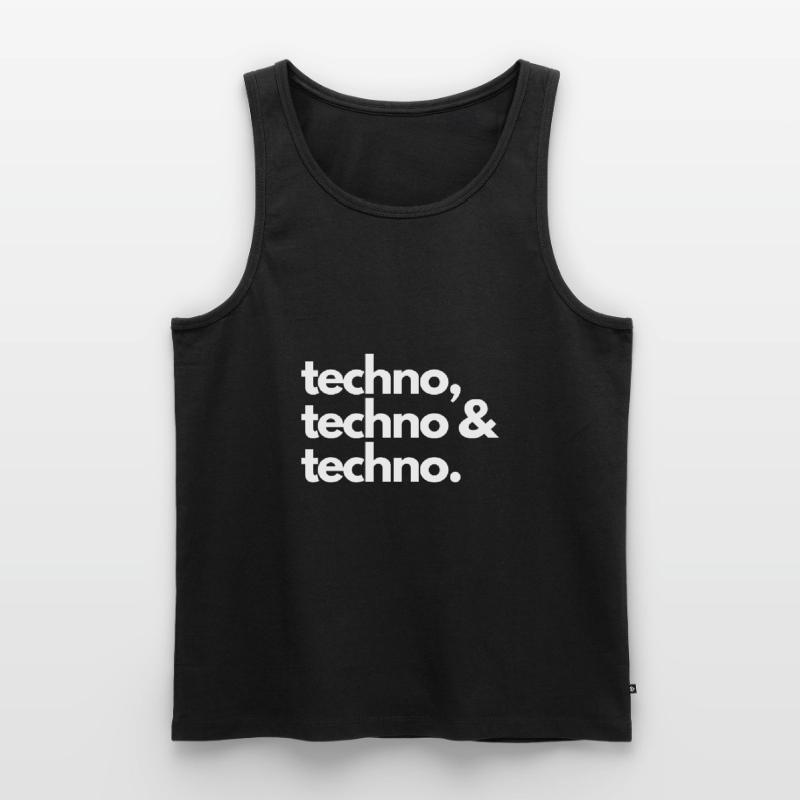 Techno, techno et techno Débardeur bio Premium Homme