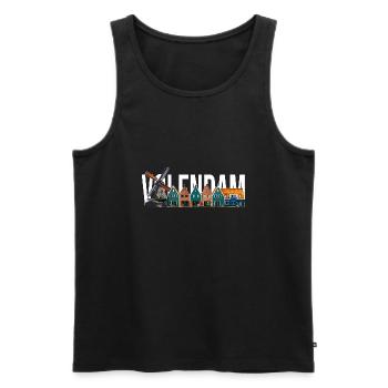 Volendam - Débardeur bio Premium Homme - noir - Devant - AI Model Male 178 light (178cm)