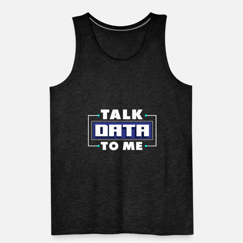 Daten-Analytik Daten-Engineering Sprechen Sie mit Männer Premium Bio Tank Top