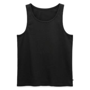 Erzgebirge Heimat Natur Holzkunst - Männer Premium Bio Tank Top - Schwarz - Vorne - AI Model Male 178 light (178cm)