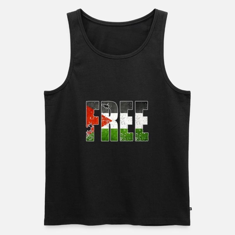 Libérer la Palestine - Débardeur bio Premium Homme - noir
