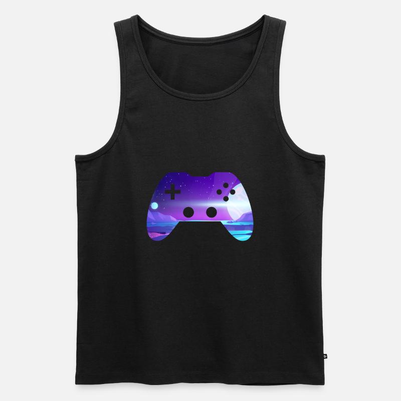 controller - Männer Premium Bio Tank Top - Schwarz