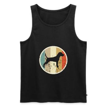 Parson Russell Terrier - Männer Premium Bio Tank Top - Schwarz - Vorne - AI Model Male 178 light (178cm)