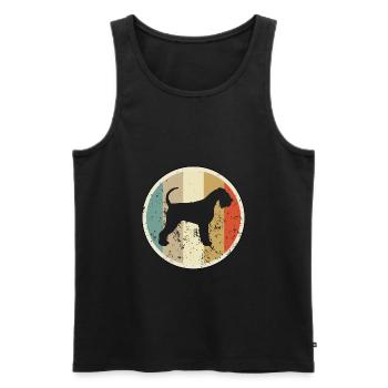 Riesenschnauzer - Männer Premium Bio Tank Top - Schwarz - Vorne - Michal (187cm)