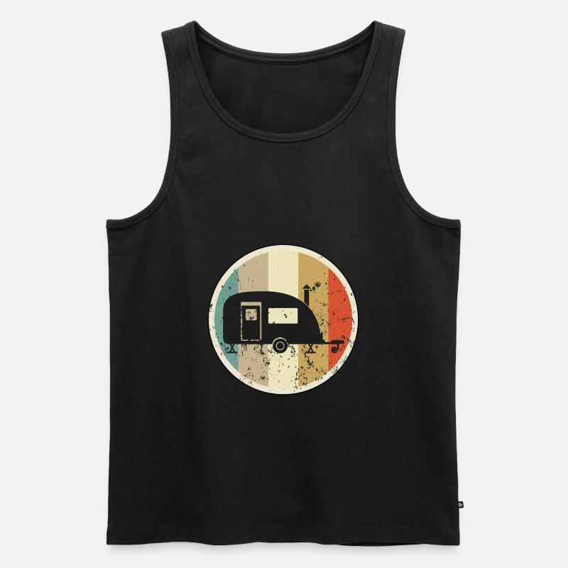 Wohnwagen Camping - Männer Premium Bio Tank Top - Schwarz